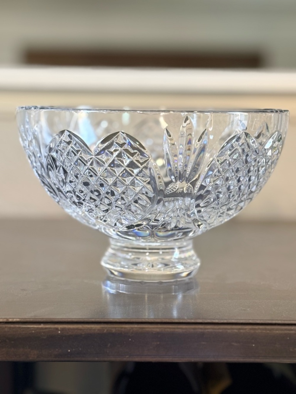 Waterford Crystal Wedding Heirloom Collection 8-inch footed round bowl